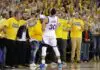 Game changers: how a stroke of paint transformed basketball, and the athletes who play it OAKLAND, CA - MAY 30: Stephen Curry #30 of the Golden State Warriors celebrates after defeating the Oklahoma City Thunder 96-88 in Game Seven of the Western Conference Finals during the 2016 NBA Playoffs at ORACLE Arena on May 30, 2016 in Oakland, California. NOTE TO USER: User expressly acknowledges and agrees that, by downloading and or using this photograph, User is consenting to the terms and conditions of the Getty Images License Agreement. (Photo by Ezra Shaw/Getty Images)