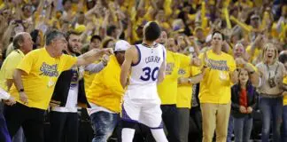 OAKLAND, CA - MAY 30: Stephen Curry #30 of the Golden State Warriors celebrates after defeating the Oklahoma City Thunder 96-88 in Game Seven of the Western Conference Finals during the 2016 NBA Playoffs at ORACLE Arena on May 30, 2016 in Oakland, California. NOTE TO USER: User expressly acknowledges and agrees that, by downloading and or using this photograph, User is consenting to the terms and conditions of the Getty Images License Agreement. (Photo by Ezra Shaw/Getty Images)