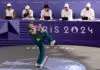 B-Girl Raygun of Team Australia competes during the B-Girls Round Robin - Group B on day fourteen of the Olympic Games Paris 2024 at Place de la Concorde on August 09, 2024 in Paris, France. (Photo by Ezra Shaw/Getty Images)