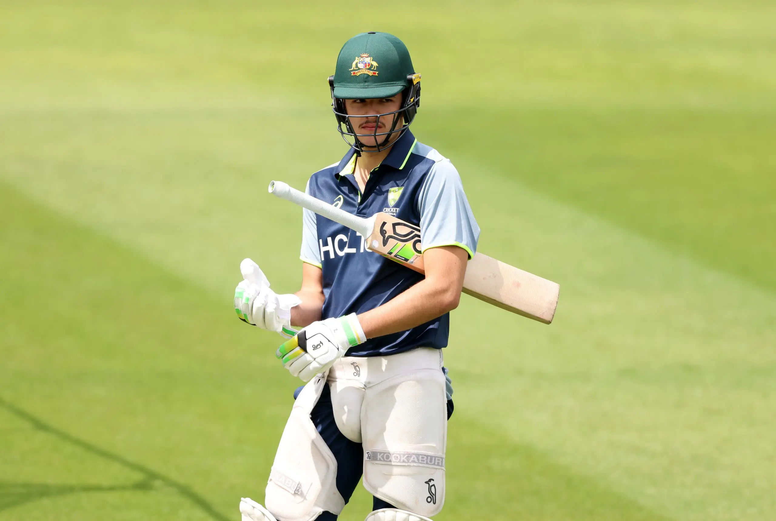 LONDON, ENGLAND - JUNE 08: Sam Konstas of Australia during a nets session at Lord's Cricket Ground on June 08, 2025 in London, England. (Photo by Paul Harding/Getty Images)