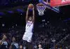 Who is leading the NBA awards at the halfway mark of the season? Philadelphia 76ers' VJ Edgecombe goes up for a dunk during the second half of a preseason NBA basketball game against the Minnesota Timberwolves Friday, Oct. 17, 2025, in Philadelphia. Matt Slocum - AP