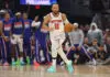 CLEVELAND, OHIO - MAY 25:  Jalen Brunson #11 of the New York Knicks handles the ball against the Cleveland Cavaliers during the third quarter in Game Four of the NBA Eastern Conference Finals at Rocket Arena on May 25, 2026 in Cleveland, Ohio. NOTE TO USER: User expressly acknowledges and agrees that, by downloading and or using this photograph, User is consenting to the terms and conditions of the Getty Images License Agreement. (Photo by Gregory Shamus/Getty Images)