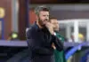 COMO, ITALY - OCTOBER 21: Michael Carrick, Manager of Manchester United, reacts during the UEFA Champions League 2026/27 League Phase MD3 match between Como 1907 and Manchester United at Giuseppe Sinigaglia Stadium on October 21, 2026 in Como, Italy. (Photo by Marco Luzzani/Getty Images)