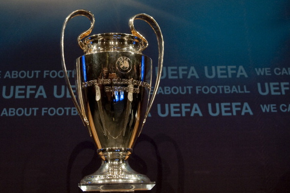 The UEFA Champions League cup is picture