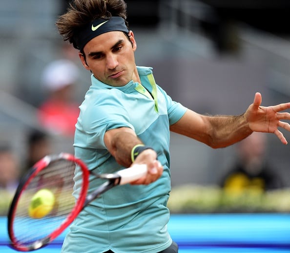 Federer forehand