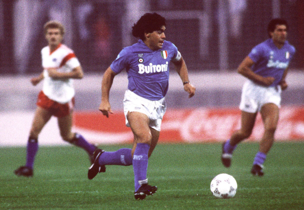 Fussball: Freundschaftsspiel 1987, HSV – SSC Neapel