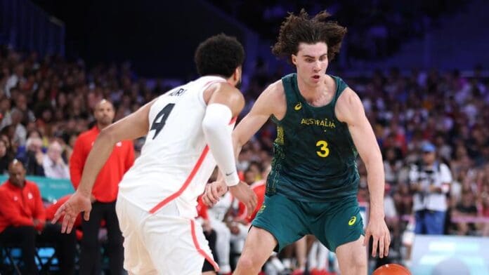 Josh Giddey was on fire early. (Photo by Gregory Shamus/Getty Images)